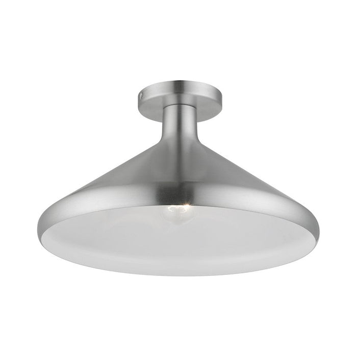 Livex Geneva 1 Light Semi-Flush Mount