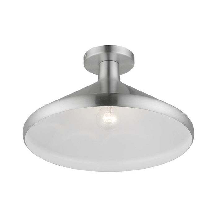 Livex Geneva 1 Light Semi-Flush Mount