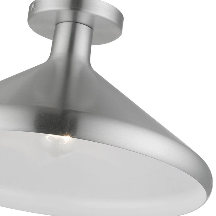 Livex Geneva 1 Light Semi-Flush Mount