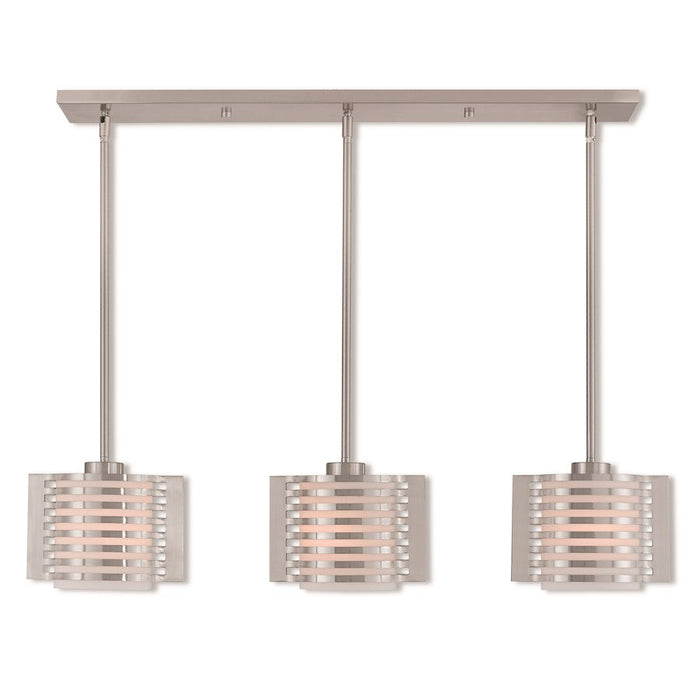 Livex Lighting Hilliard 3 Light Linear Chandelier