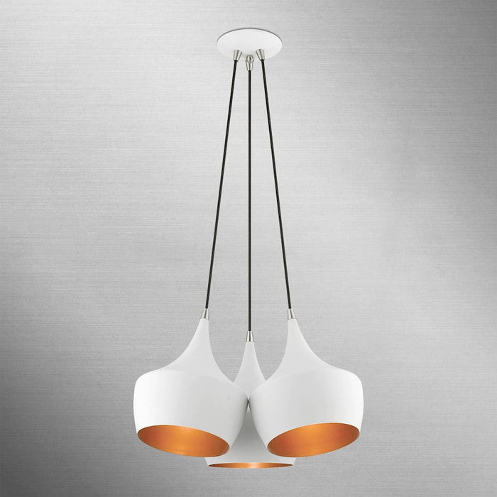 Livex Waldorf 3 Light Cluster Pendant