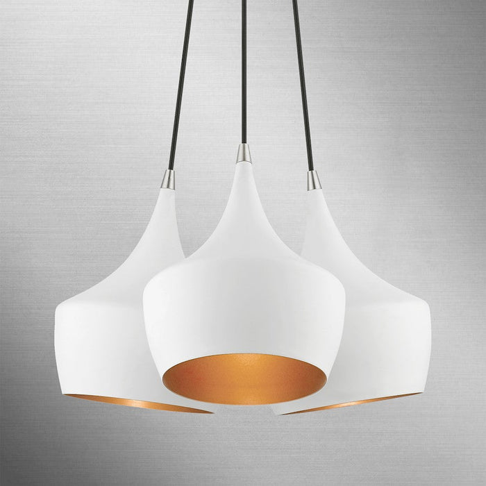 Livex Waldorf 3 Light Cluster Pendant