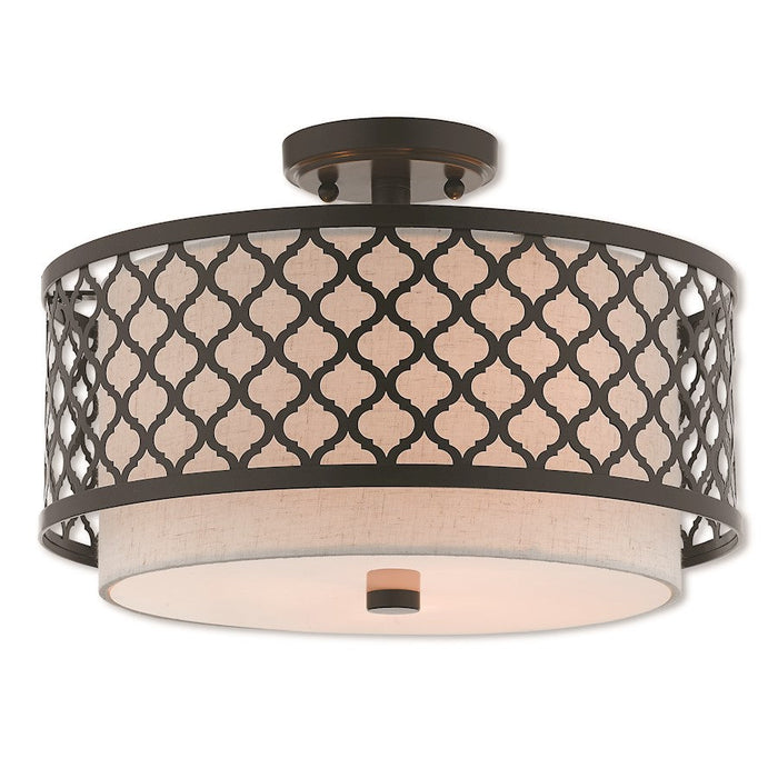 Livex Lighting Aresque 3 Light Flush Mount