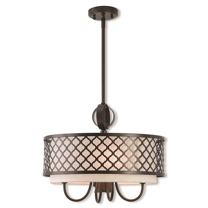 Livex Lighting Aresque Pendant Chandelier, English Bronze