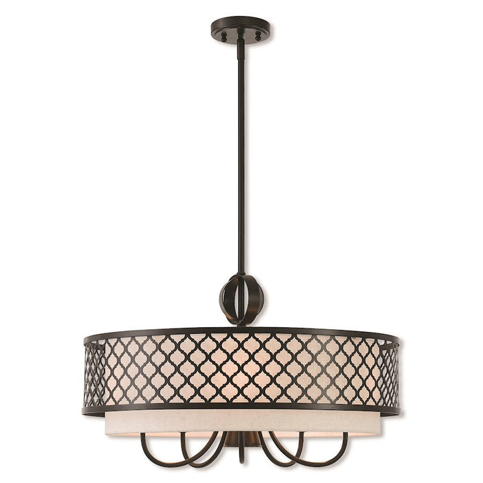 Livex Lighting Aresque Pendant Chandelier, English Bronze