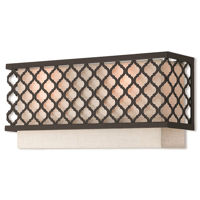 Livex Lighting Aresque 2 Light Wall Sconce, English Bronze