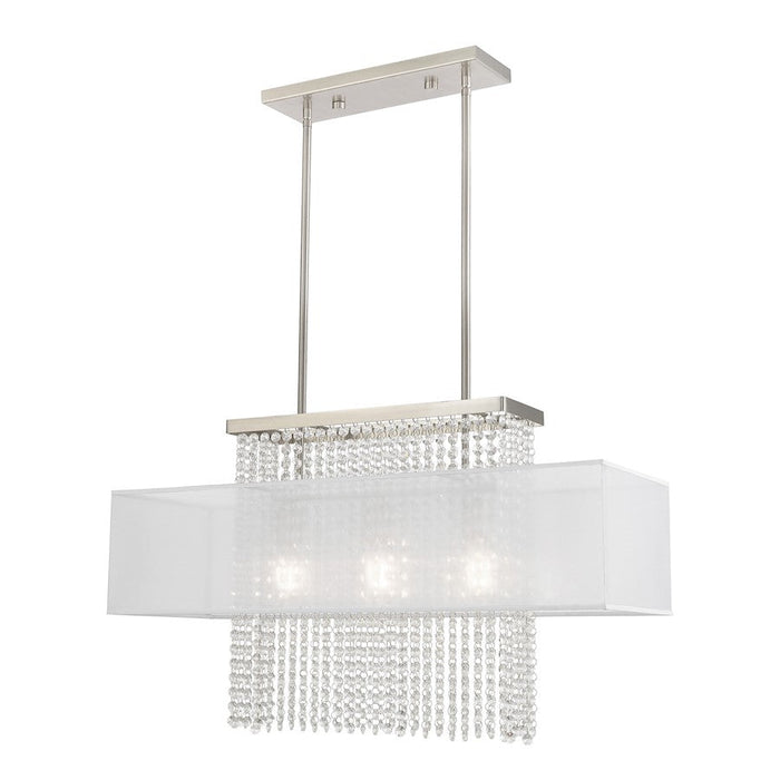 Livex Lighting Bella Vista 3 Light Linear Chandelier