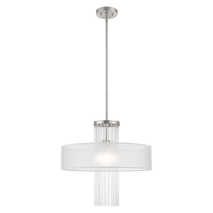 Livex Lighting Alexis Pendant Chandelier, Nickel