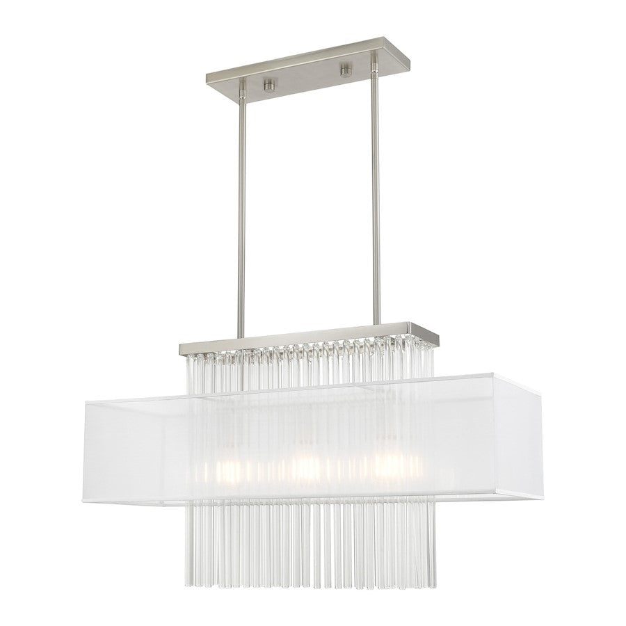 Livex Lighting Alexis 3 Light Linear Chandelier