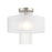 Livex Lighting Alexis 1 Light Ceiling Mount, Nickel