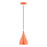 Livex Amador 1 Light Mini Pendant, Orange/Chrome/White - 41171-77