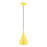 Livex Amador 1 Light Mini Pendant, Yellow/Chrome/White - 41171-82