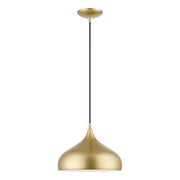 Livex Amador 1 Light Pendant, Soft Gold/Brass/Soft Gold/White - 41172-33