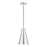 Livex Dulce 1 Light Mini Pendant, Aluminum/CH/Aluminum Metal/WH - 41175-66