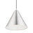 Livex Dulce 1 Light Pendant, Aluminum/Chrome/Aluminum Metal/White