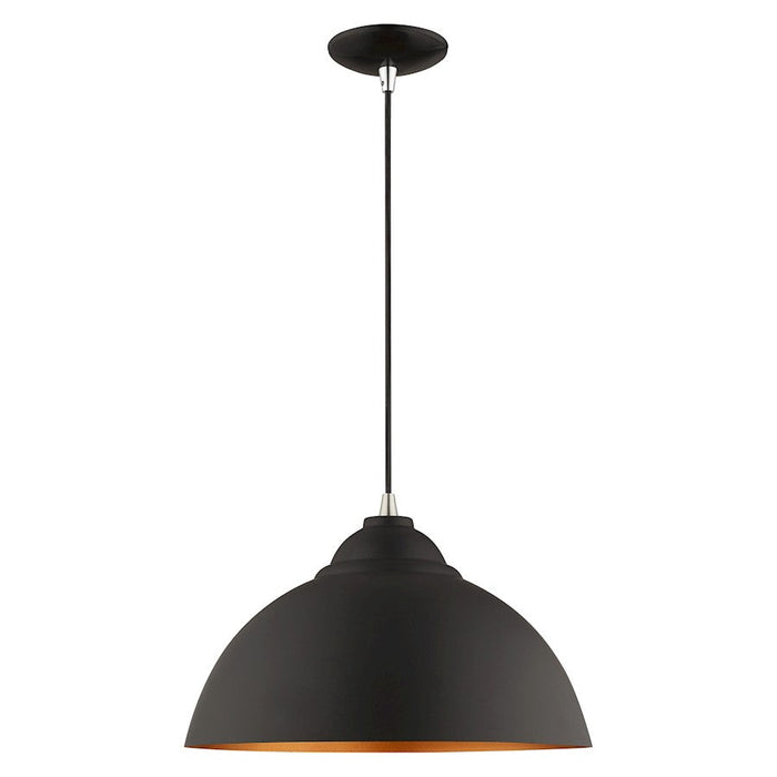 Livex Lighting Urban Metal Dome Shade 1 Light Mini Pendant