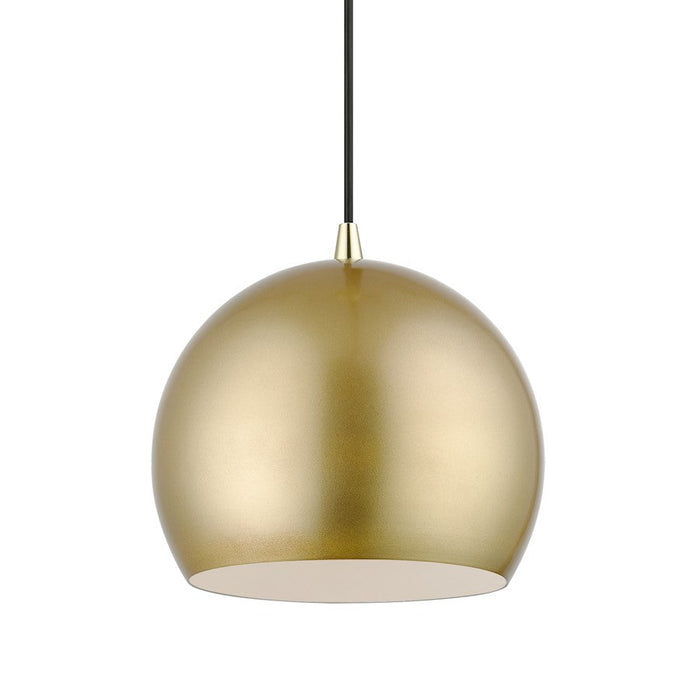 Livex Piedmont 1 Light Pendant, Brass