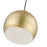 Livex Piedmont 1 Light Pendant, Brass