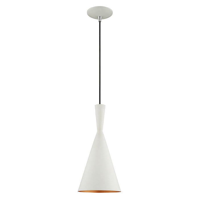 Livex Lighting Mid-Century Metal Shade 1 Light Mini Pendant