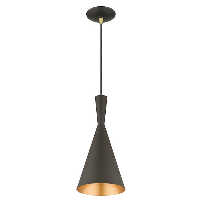 Livex Waldorf 1 Light Double Cone Pendant