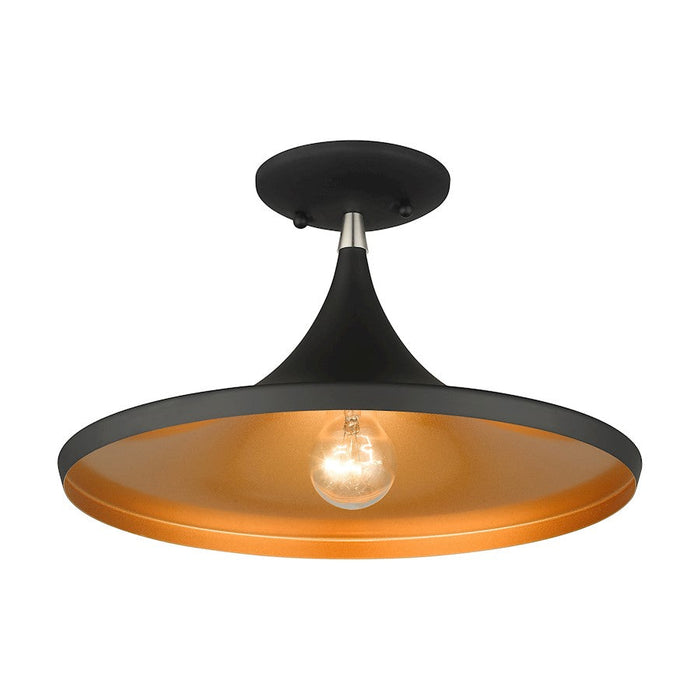 Livex Waldorf 1 Light Semi-Flush Mount