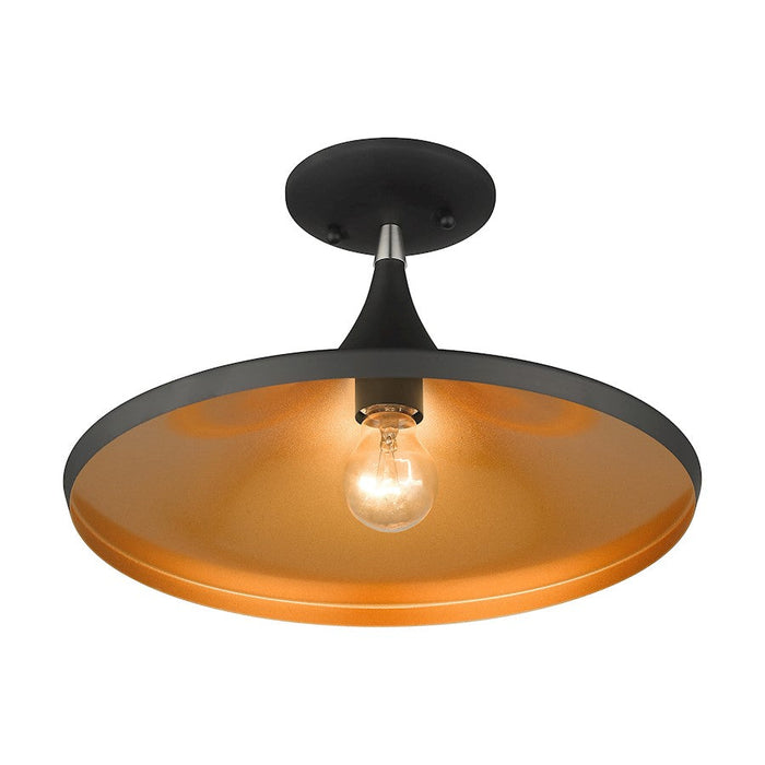 Livex Waldorf 1 Light Semi-Flush Mount