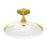 Livex Waldorf 1 Light Semi-Flush Mount