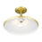 Livex Waldorf 1 Light Semi-Flush Mount