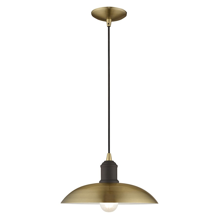 Livex Lighting Metal Shade 1 Light Mini Pendant