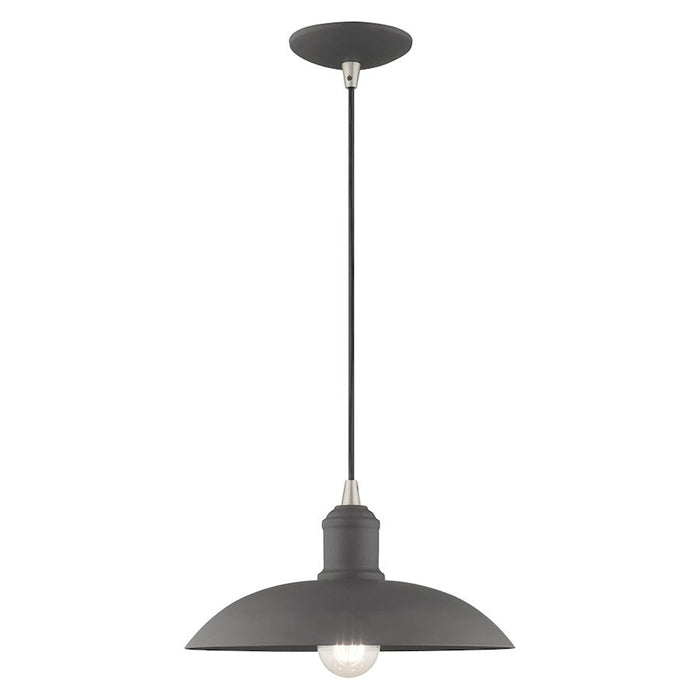 Livex Lighting Metal Shade 1 Light Mini Pendant