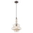 Livex Lighting Art Glass Throwback Style 1 Light Mini Pendant