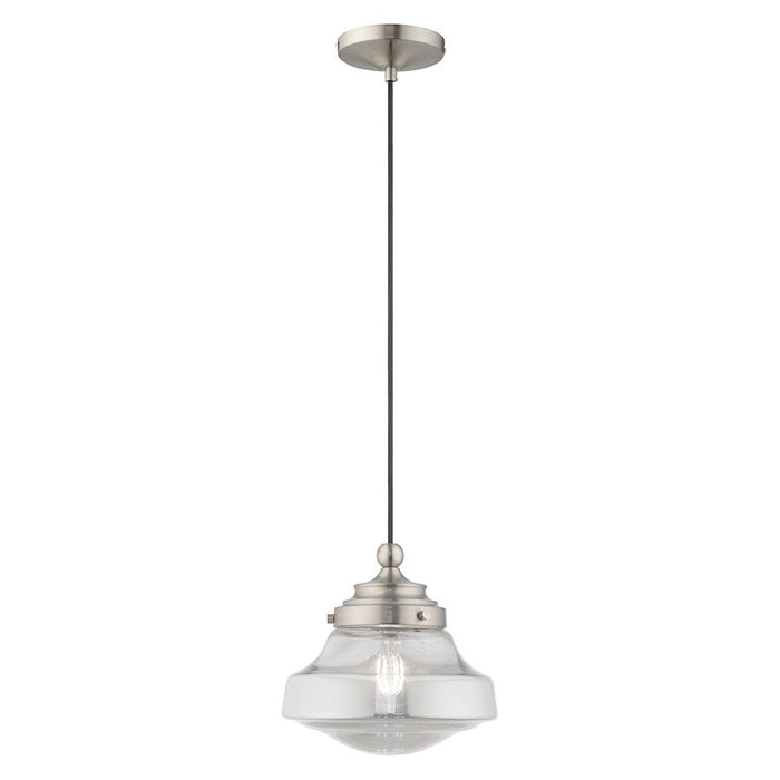 Livex Lighting Art Glass 1 Light Schoolhouse Mini Pendant