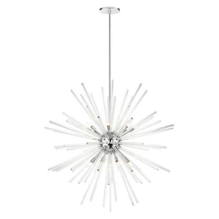 Livex Utopia 16 Light Foyer Pendant Chandelier, Polished Chrome - 41260-05