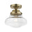 Livex Avondale 1 Light Semi-Flush Mount