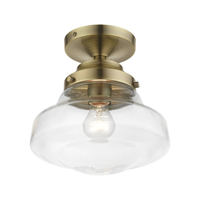 Livex Avondale 1 Light Semi-Flush Mount