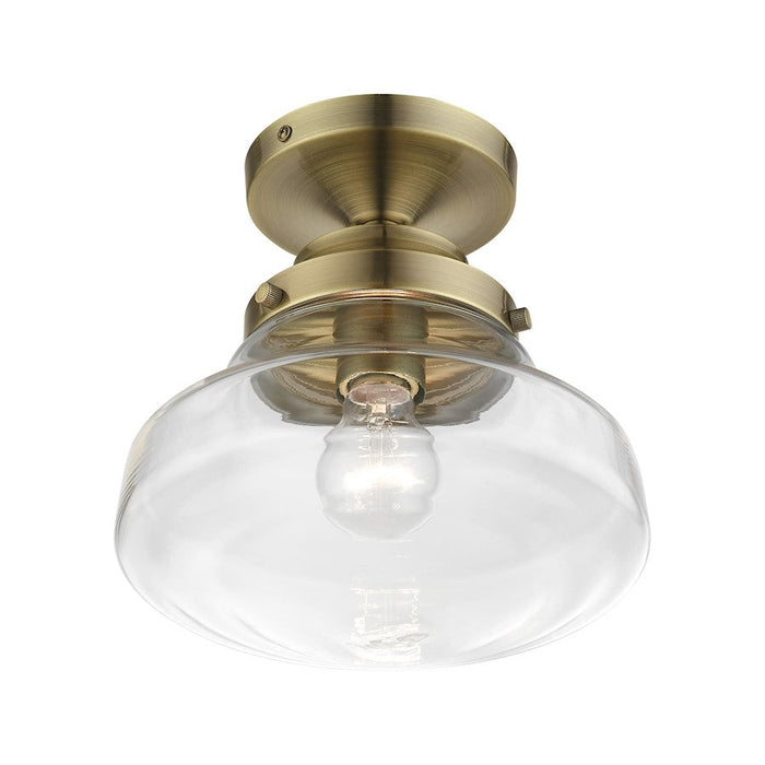 Livex Avondale 1 Light Semi-Flush Mount