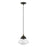 Livex Avondale 1 Light Mini Pendant, BZ/Antique BS Accent - 41293-07