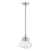 Livex Avondale 1 Light Mini Pendant, Brushed Nickel/Clear - 41293-91