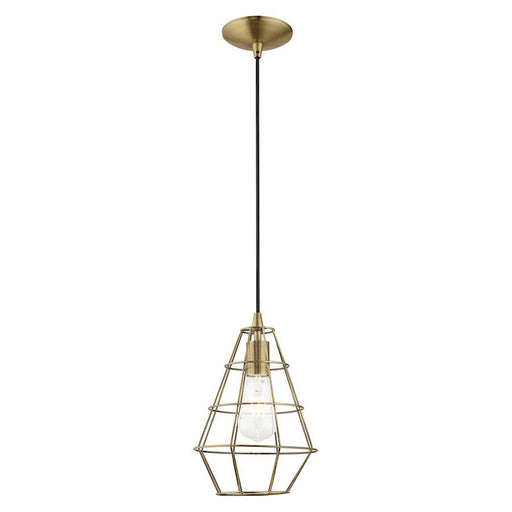 Livex Lighting Geometric Shade Cage Mini Pendant