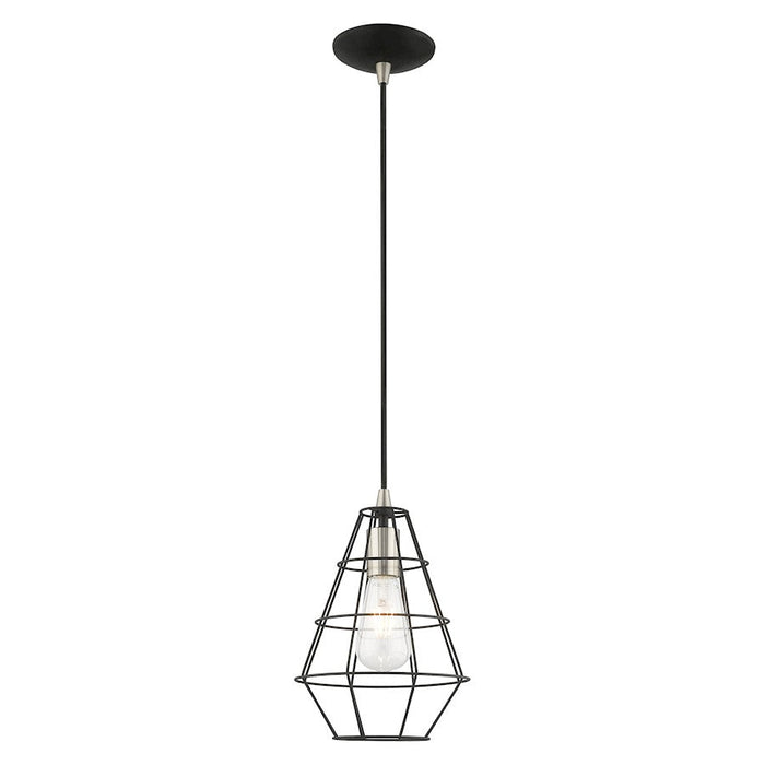 Livex Lighting Geometric Shade Cage Mini Pendant