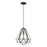 Livex Knox 1 Light Pendant, Textured Black/Chrome/Hand Welded Black - 41324-14