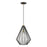 Livex Linz 1 Light Pendant, Textured Black/Antique Brass/Black Metal - 41325-14