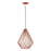 Livex Linz 1 Light Pendant, Red/Polished Chrome/Red Metal - 41325-72