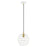 Livex Geometrix 1 Light Pendant, White - 41326-03