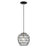 Livex Geometrix 1 Light Pendant, Black - 41326-04