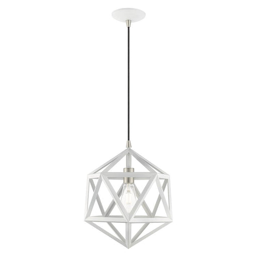 Livex Lighting Geometric Shade 1 Light Angle Mini Pendant