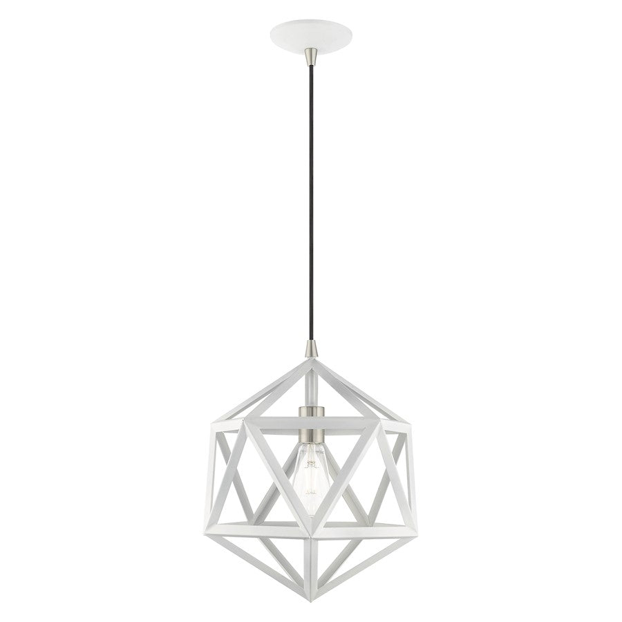 Livex Lighting Geometric Shade 1 Light Angle Mini Pendant