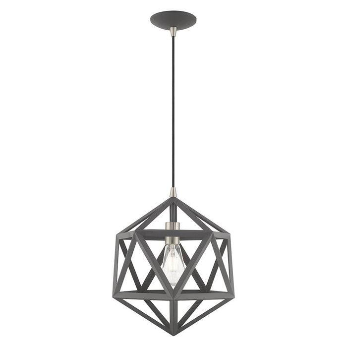 Livex Lighting Geometric Shade 1 Light Angle Mini Pendant