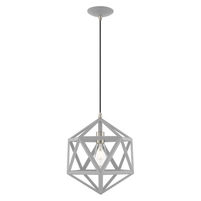 Livex Lighting Geometric Shade 1 Light Angle Mini Pendant