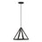 Livex Pinnacle 1 Light Pendant, Black/Brushed Nickel/Black Metal - 41329-04